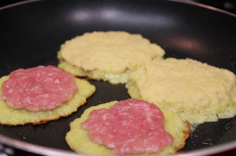 Potato Pancakes With Meat Filling Картофельные Блины с Мясом