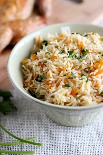 Rice Pilaf With Carrots, Onions and Garlic (334x500)