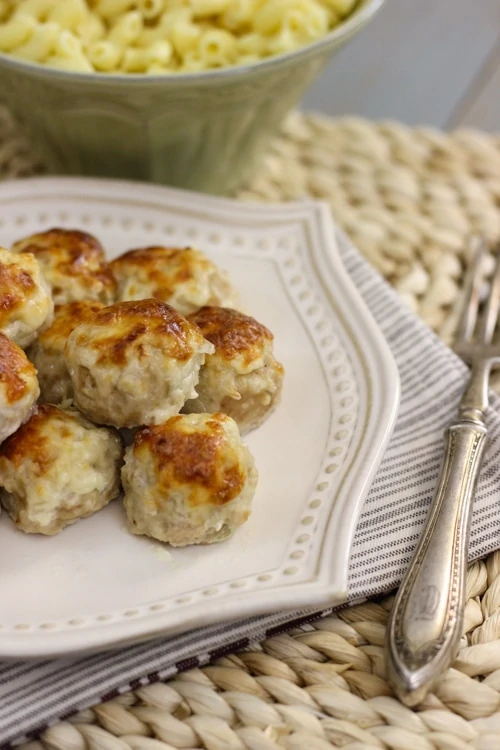 Cheesy Chicken Meatballs-1-2