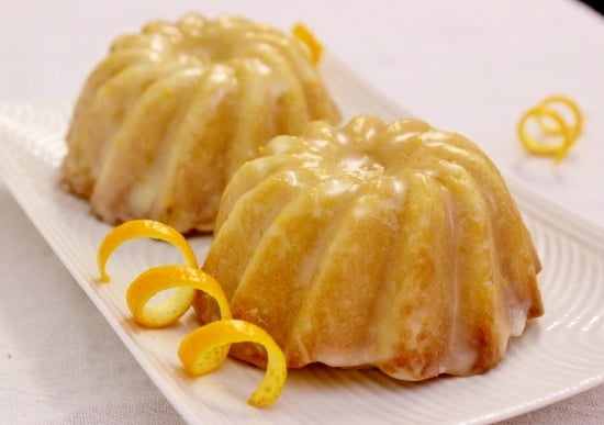 Mini Orange Bundt Cakes