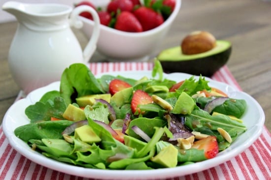 Strawberry Spinach Salad