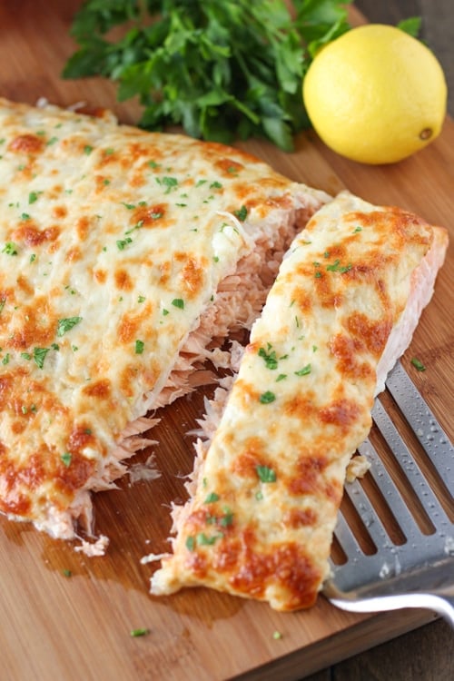 Cheesy Baked Salmon - Красная Рыба Под Сырной Шубой - Olga's Flavor Factory