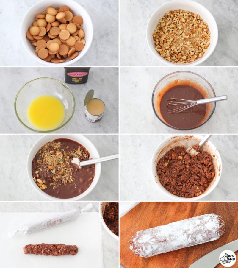 How to make easy chocolate salami tutorial