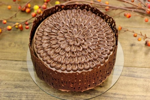 Chocolate Strawberry Layer Cake