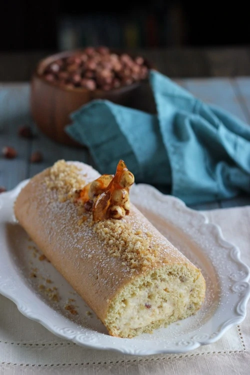 Hazelnut Cake Roll-1-60