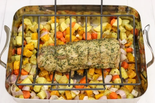Roasted Pork Loin With Potatoes and Butternut Squash-1-39