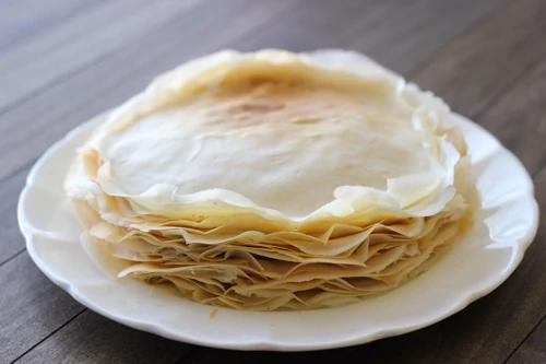 Crepe Cake With Pastry Cream and Raspberries-1-7