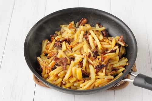 Pan Fried Potatoes and Mushrooms-1-11