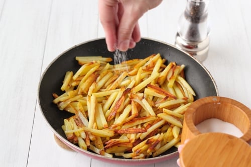 Pan Fried Potatoes and Mushrooms-1-12