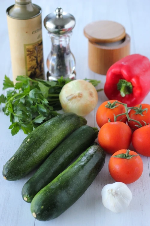 Roasted Zucchini, Tomatoes and Peppers-1