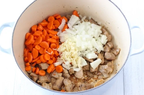 Braised Chicken With Vegetables-1-3