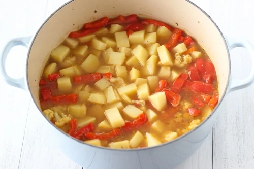 Braised Chicken With Vegetables-1-6