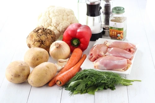 Braised Chicken With Vegetables-1