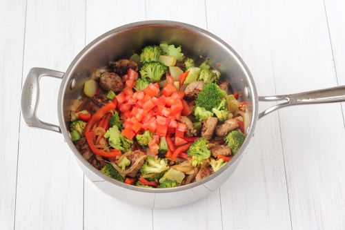 Sausage, Peppers and Broccoli With Pasta-1-7