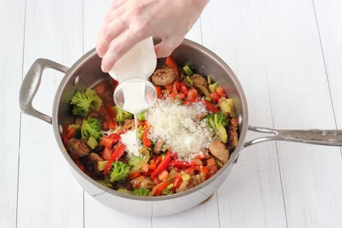 Sausage, Peppers and Broccoli With Pasta-1-8