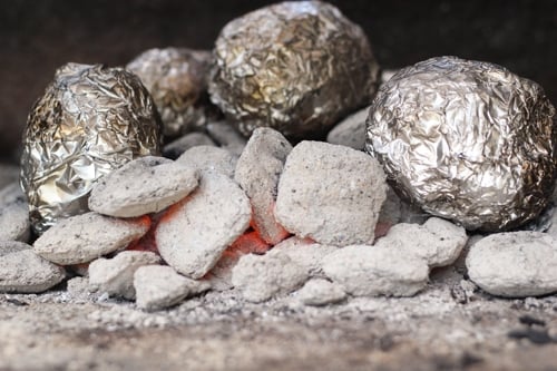 Baked Potatoes On the Grill-1-4