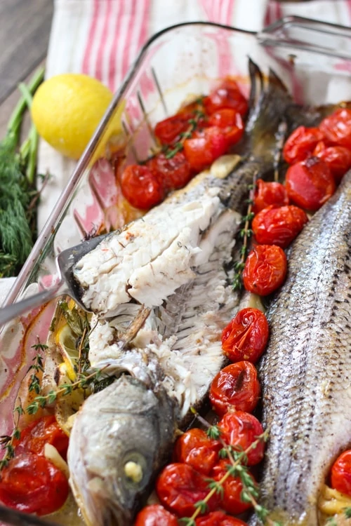 Striped Bass With Tomatoe and Herbs-1-8