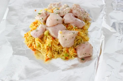 Chicken, Broccoli and Rice Packets-1-13
