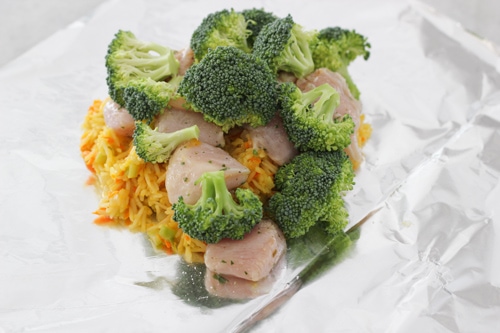 Chicken, Broccoli and Rice Packets-1-14