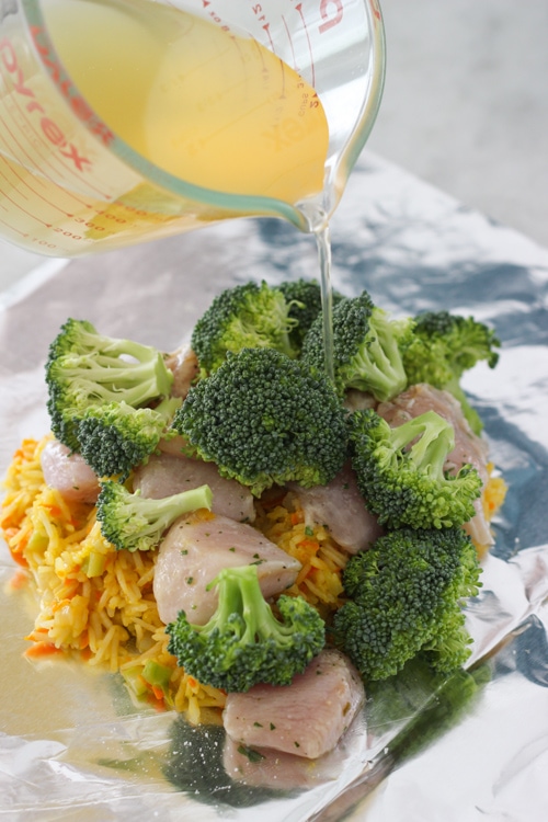 Chicken, Broccoli and Rice Packets-1-15