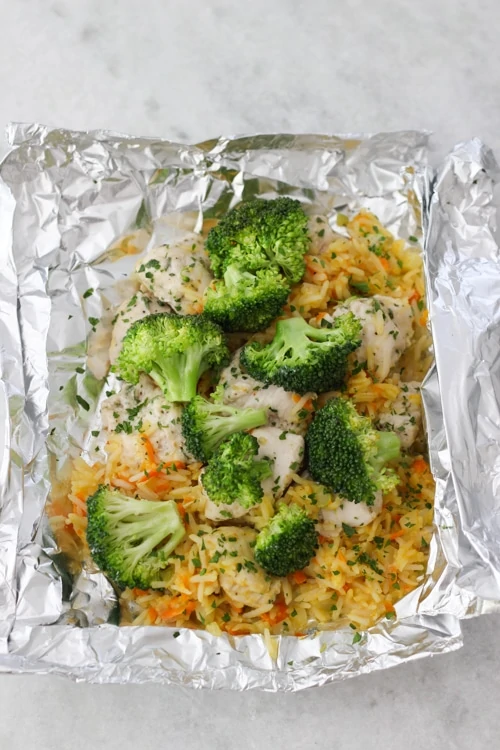 Chicken, Broccoli and Rice Packets-1-20