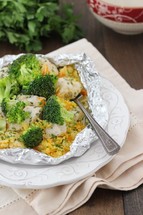Chicken, Broccoli and Rice Packets-1-21