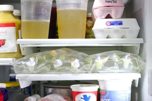 My refrigerator has become a pharmacy as well. IV fluids for the next 5 days.