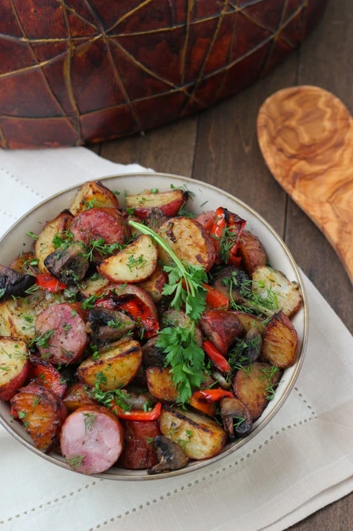 Roasted Potato, Sausage and Pepper Dinner-1-10