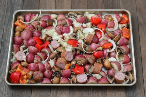 Roasted Potato, Sausage and Pepper Dinner-1-11