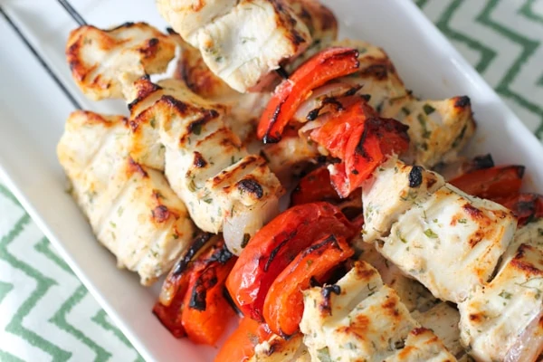 Broiled Chicken and Vegetable Kebabs-1-16