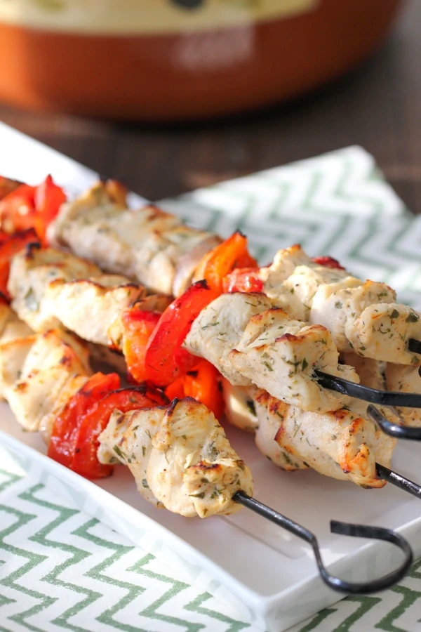 Broiled Chicken and Vegetable Kebabs-1-18