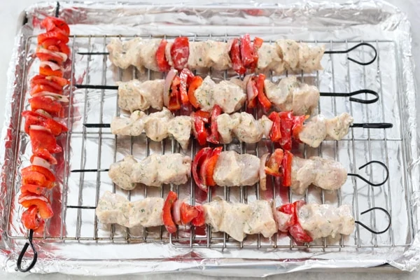 Broiled Chicken and Vegetable Kebabs-1-23