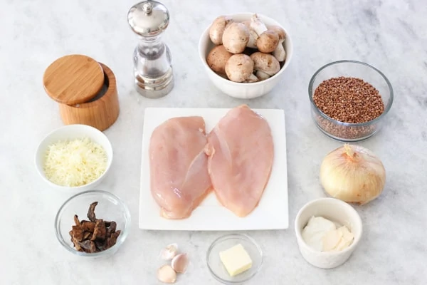 Chicken, Mushroom and Buckwheat Casserole-1-28