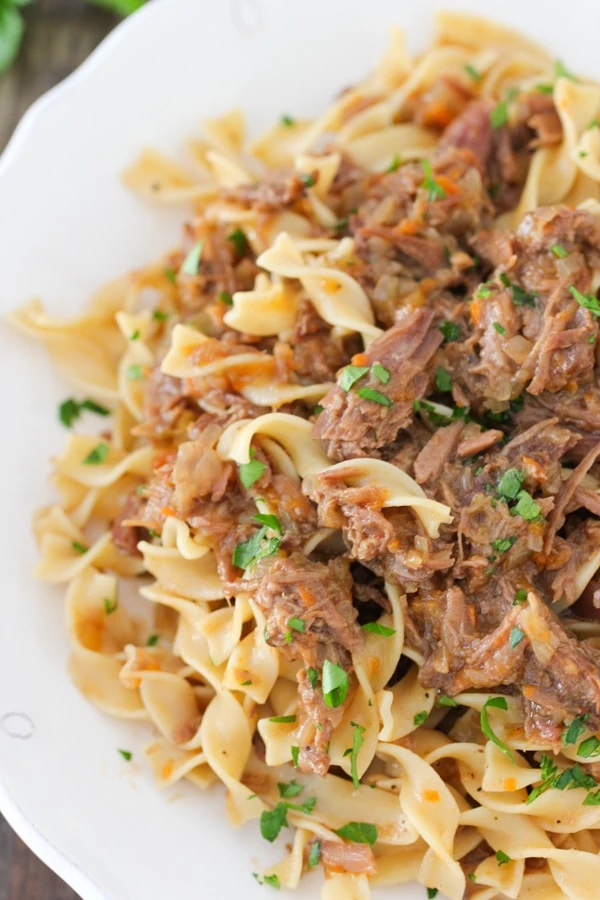 Slow Cooker Beef and Onion Ragu-1-16