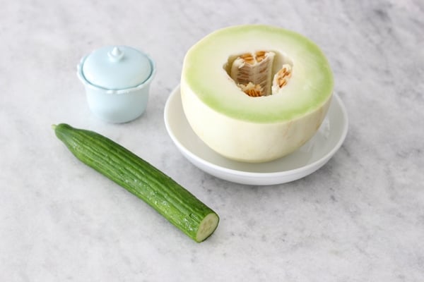 Ingredients for Cucumber Melon drink