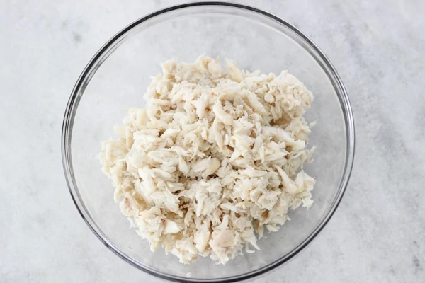 jumbo lump crab meat in a bowl