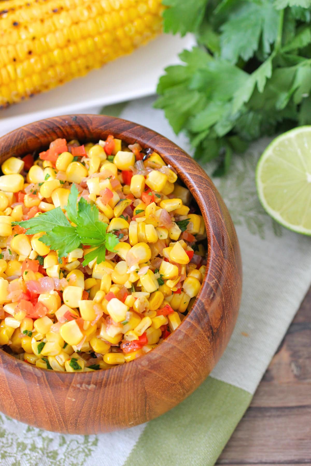 Fire Roasted Grilled Corn Salad - Olga's Flavor Factory