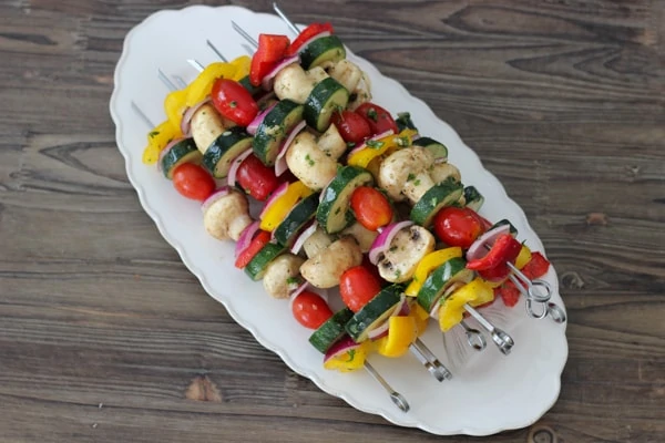 Grilled Vegetable and Mushroom Kebabs-1-12