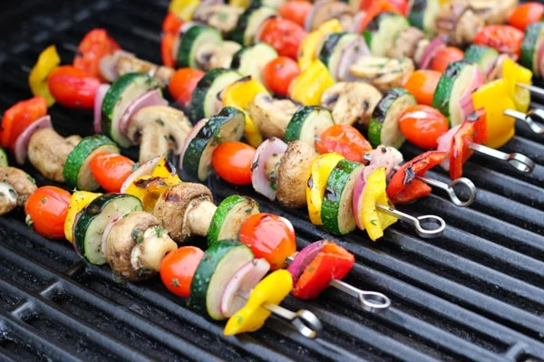 Grilled Vegetable and Mushroom Kebabs-1-13