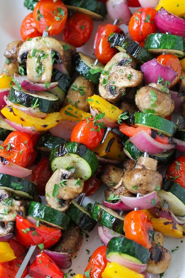 Grilled Vegetable and Mushroom Kebabs-1-15