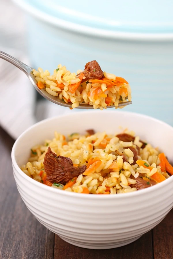 Carrot and Mushroom Brown Rice-13