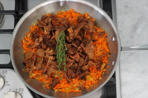 Carrot and Mushroom Brown Rice-5