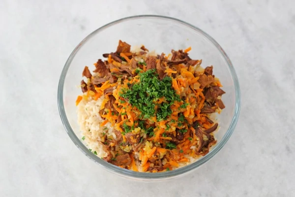 Carrot and Mushroom Brown Rice-9