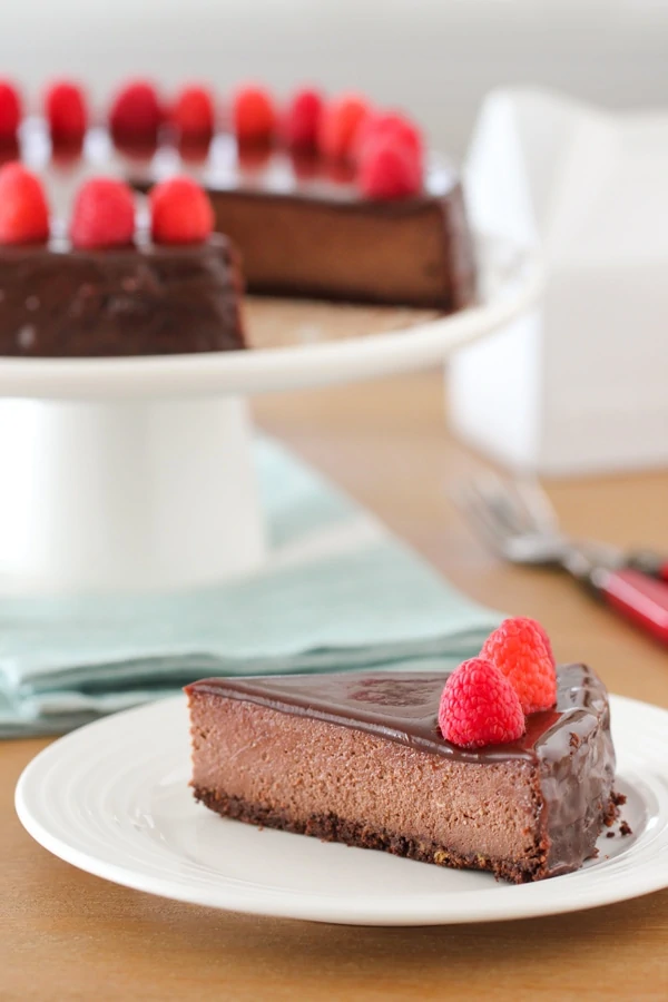 Chocolate Ricotta Cheesecake-18