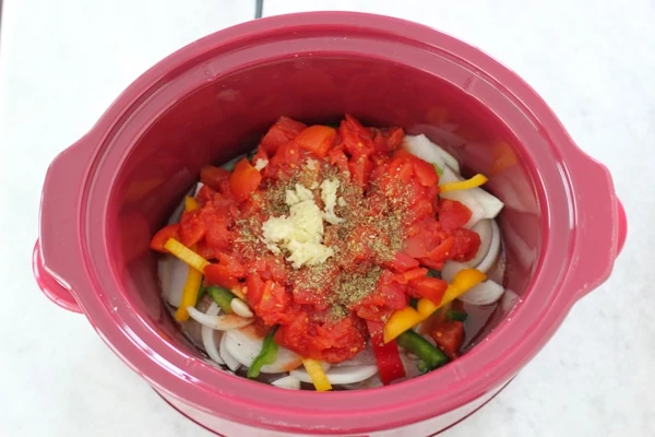 Slow Cooker Chicken and Peppers-5
