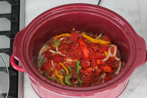 Slow Cooker Chicken and Peppers-6