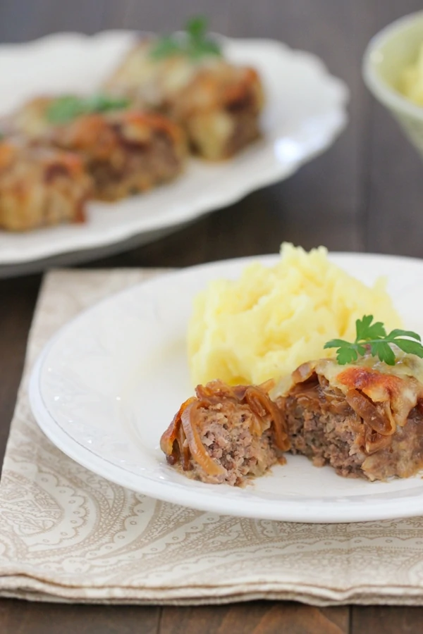French Onion Mini Meatloaves 3-1-2