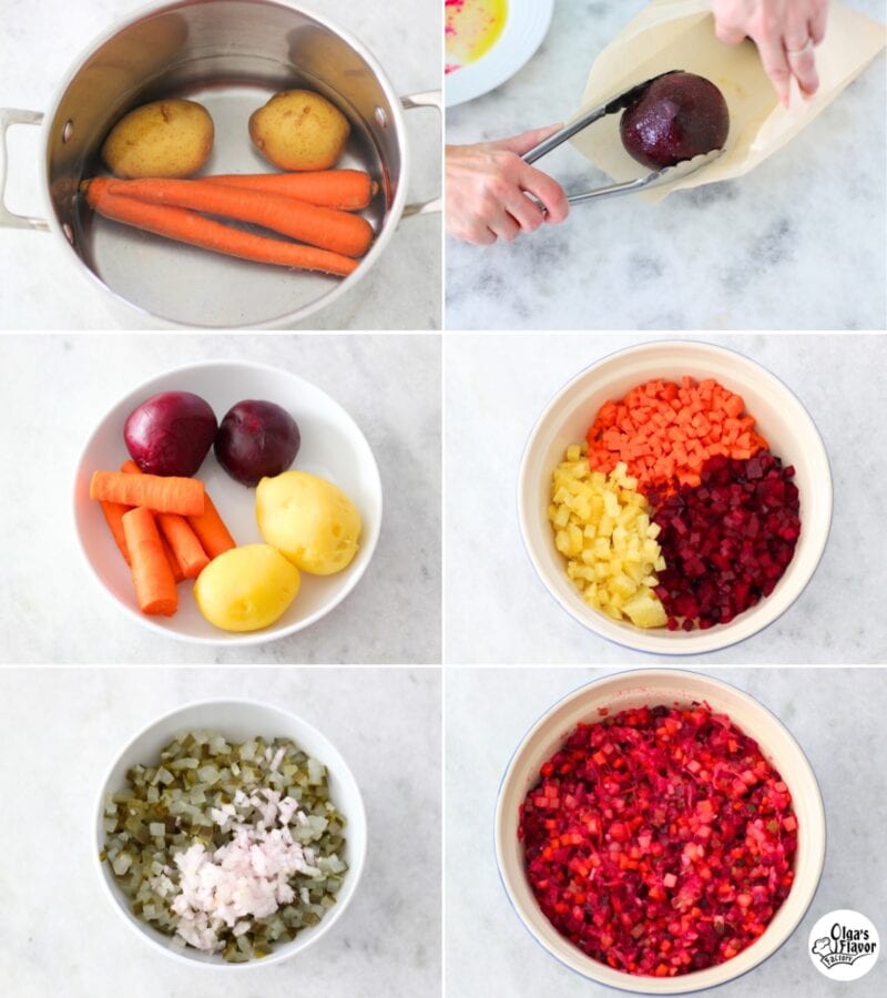 How to make Russian Beet Salad tutorial (Vinegret)