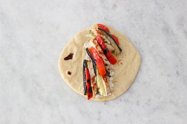 Mediterranean Chicken Pita Wraps-15