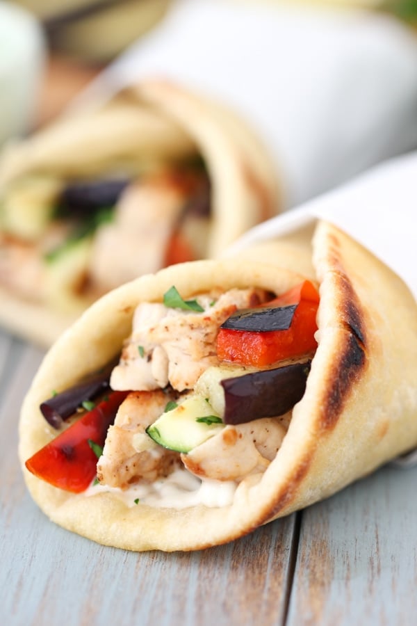 Mediterranean Chicken Pita Wraps18 Olga's Flavor Factory